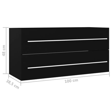 Sink Cabinet With Built-In Basin Engineered Wood