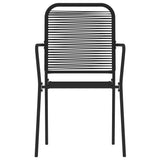 5 Piece Garden Dining Set Black