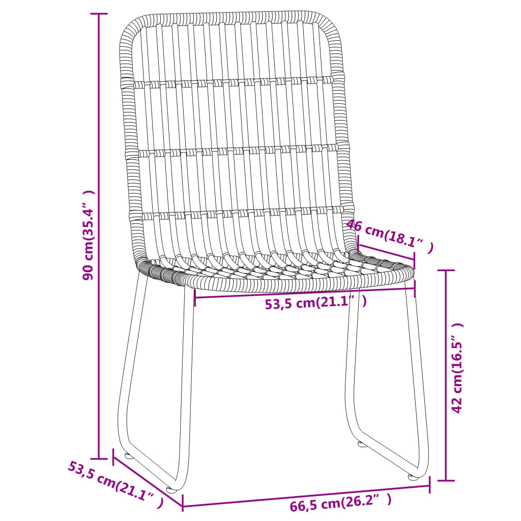 5 Piece Garden Dining Set