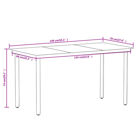5 Piece Garden Dining Set