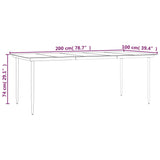 9 Piece Garden Dining Set Black PVC Rattan