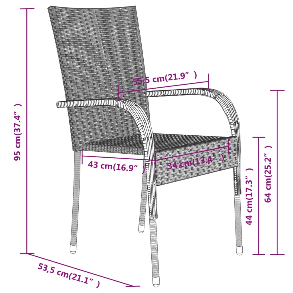 5 Piece Garden Dining Set