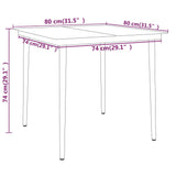 3 Piece Garden Dining Set