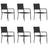 Garden Dining Chairs 4 Pcs Stackable Poly Rattan