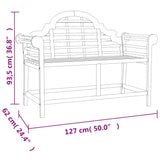 4 Piece Garden Lounge Set Solid Wood Teak
