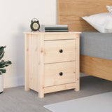 Bedside Cabinet 50X35X61.5 Cm Solid Wood Pine