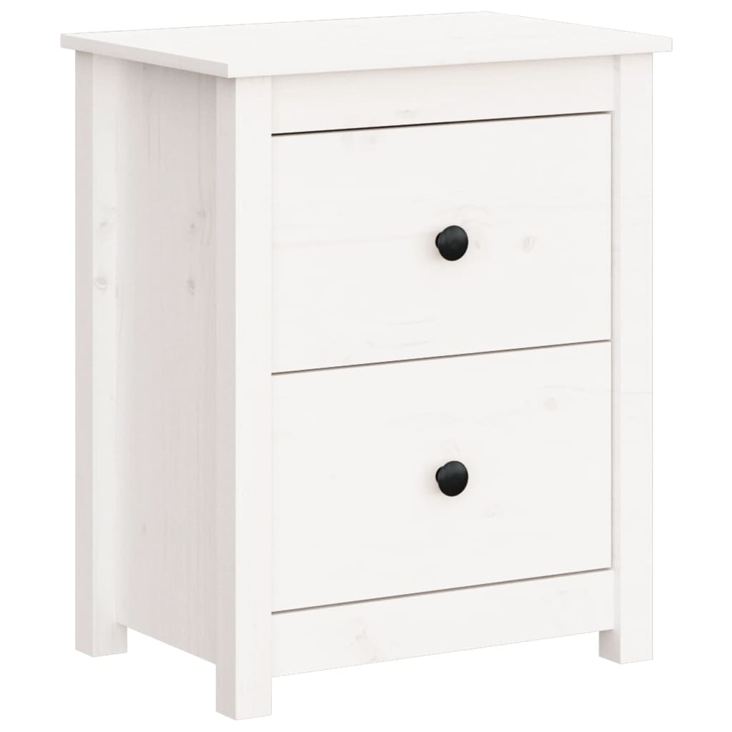 Bedside Cabinet 50X35X61.5 Cm Solid Wood Pine