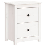 Bedside Cabinet 50X35X61.5 Cm Solid Wood Pine