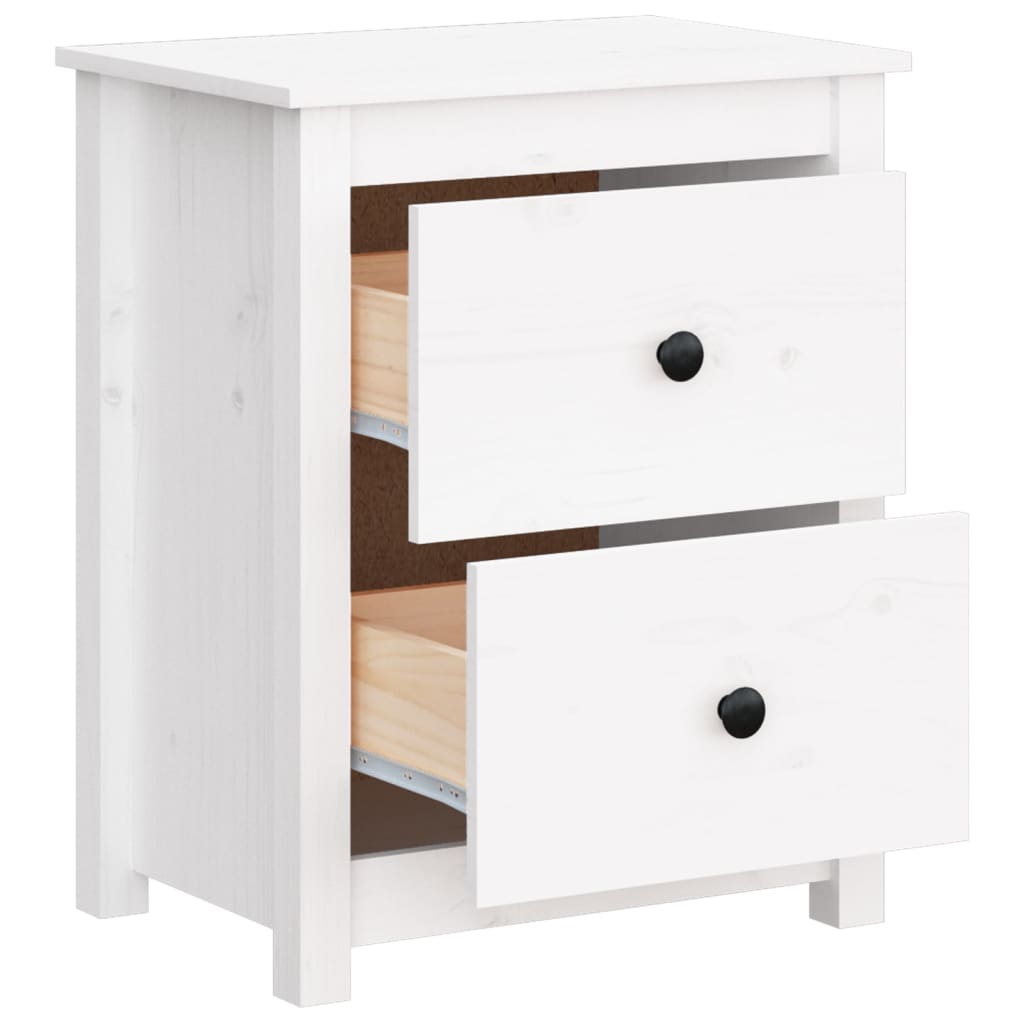 Bedside Cabinet 50X35X61.5 Cm Solid Wood Pine