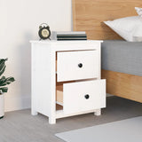 Bedside Cabinet 50X35X61.5 Cm Solid Wood Pine