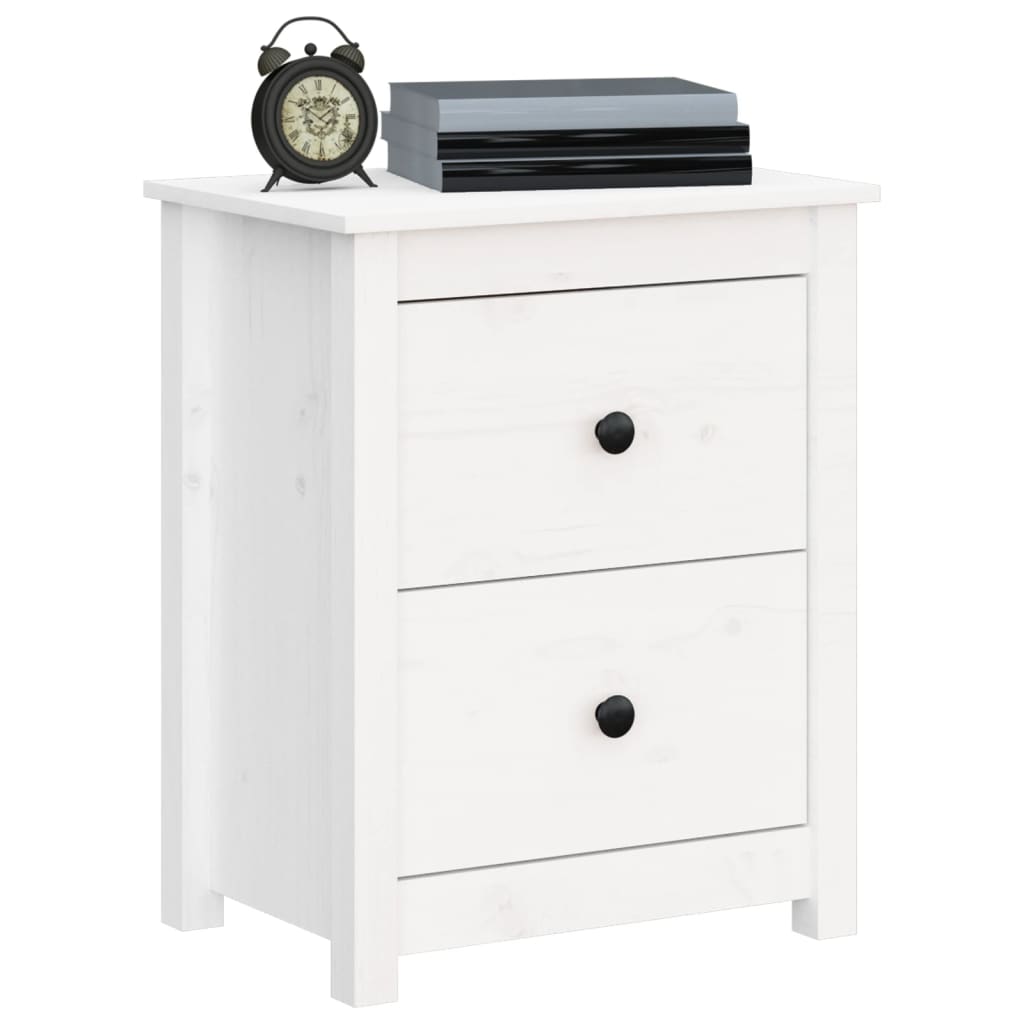 Bedside Cabinet 50X35X61.5 Cm Solid Wood Pine