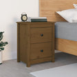 Bedside Cabinet 50X35X61.5 Cm Solid Wood Pine