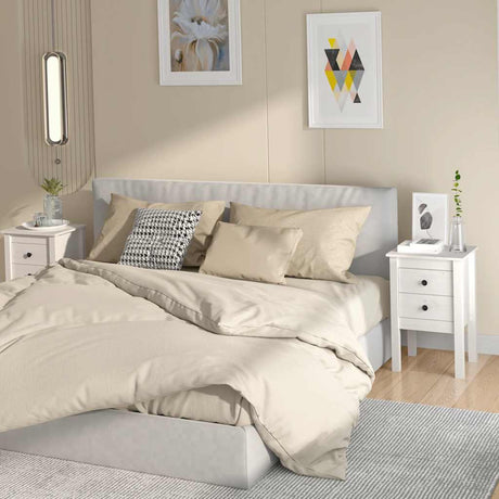 Bedside Cabinet 40X35X61.5 Cm Solid Wood Pine
