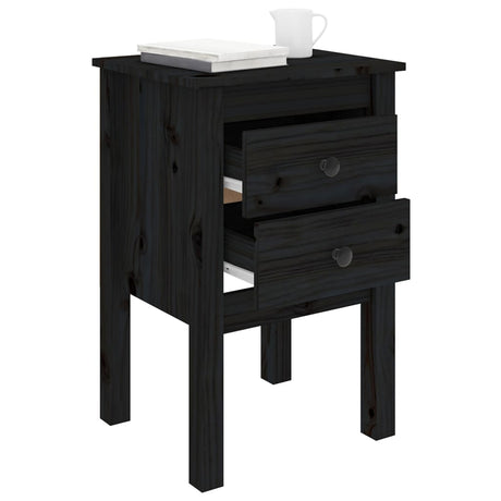 Bedside Cabinet 40X35X61.5 Cm Solid Wood Pine