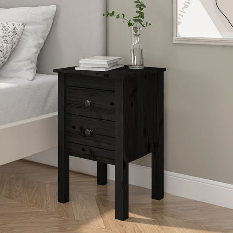Bedside Cabinet 40X35X61.5 Cm Solid Wood Pine