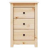 Bedside Cabinet 40X35X61.5 Cm Solid Wood Pine