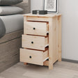 Bedside Cabinet 40X35X61.5 Cm Solid Wood Pine