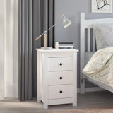 Bedside Cabinet 40X35X61.5 Cm Solid Wood Pine