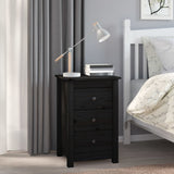 Bedside Cabinet 40X35X61.5 Cm Solid Wood Pine