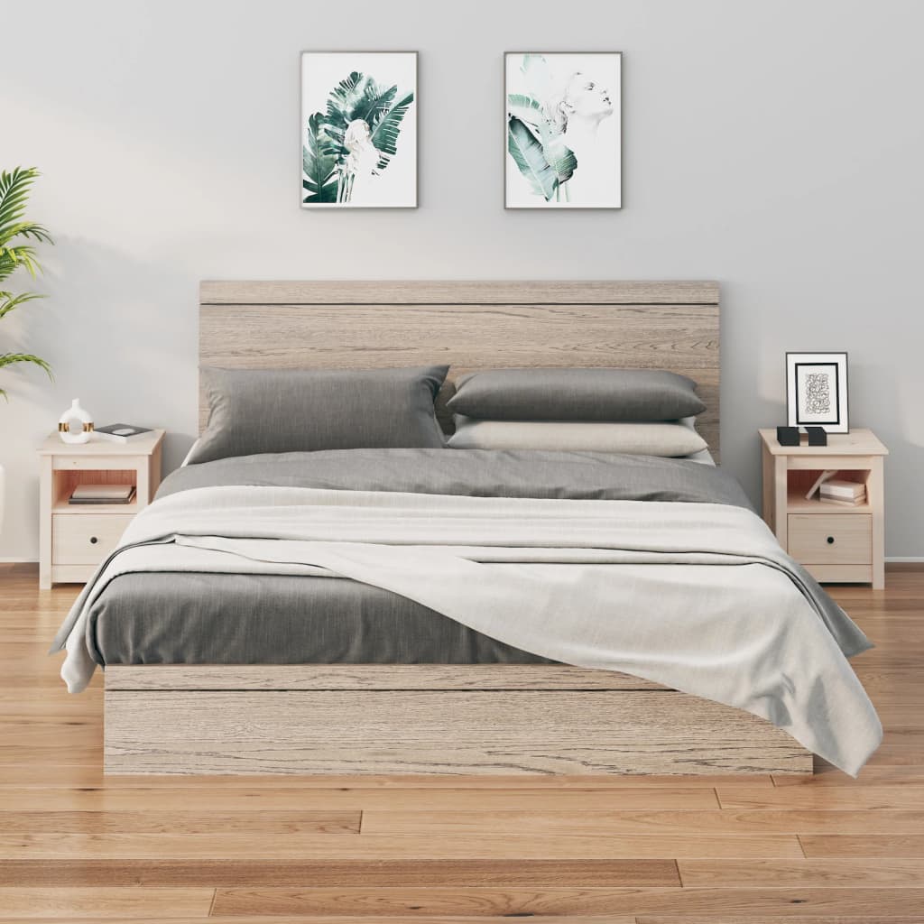 Bedside Cabinets 2 Pcs 40X35X49 Cm Solid Wood Pine