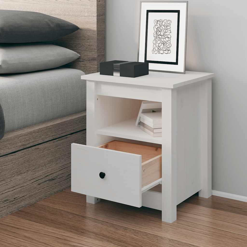 Bedside Cabinets 2 Pcs 40X35X49 Cm Solid Wood Pine