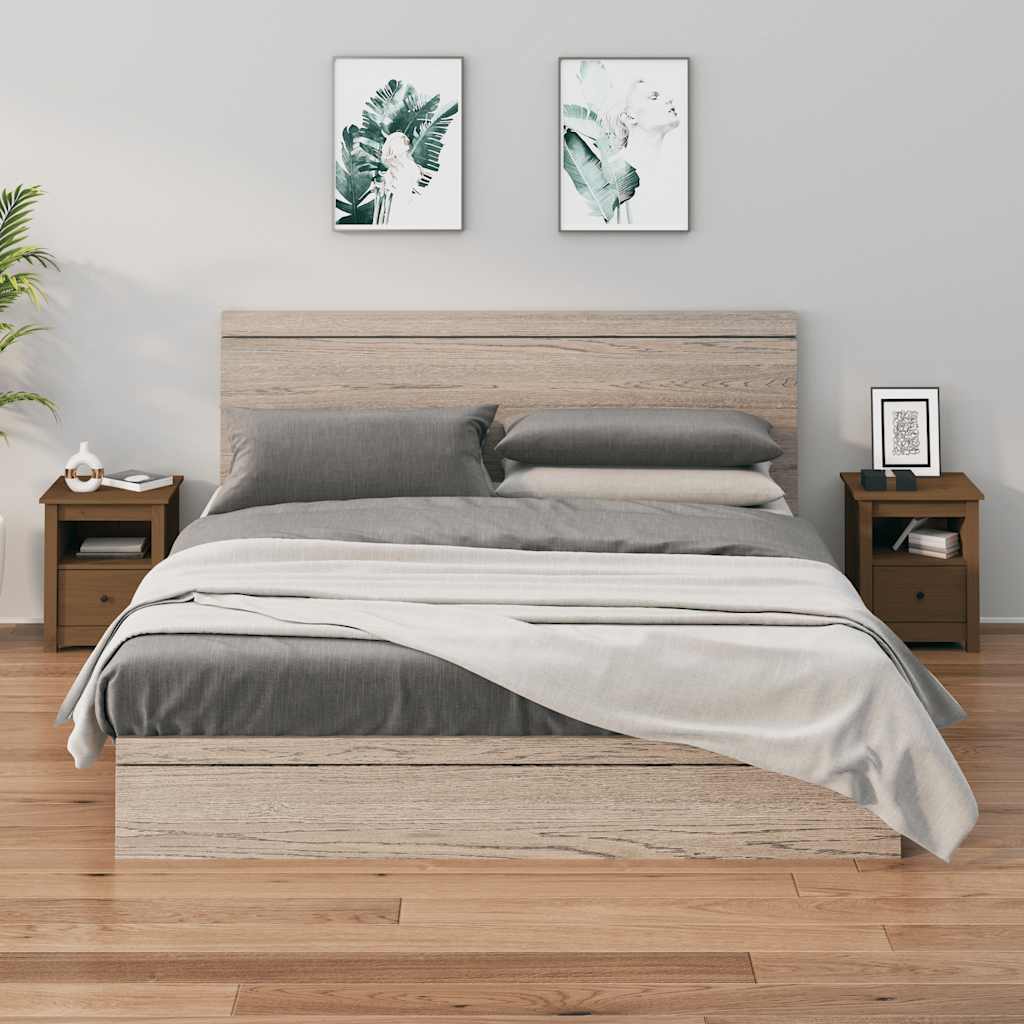 Bedside Cabinets 2 Pcs 40X35X49 Cm Solid Wood Pine