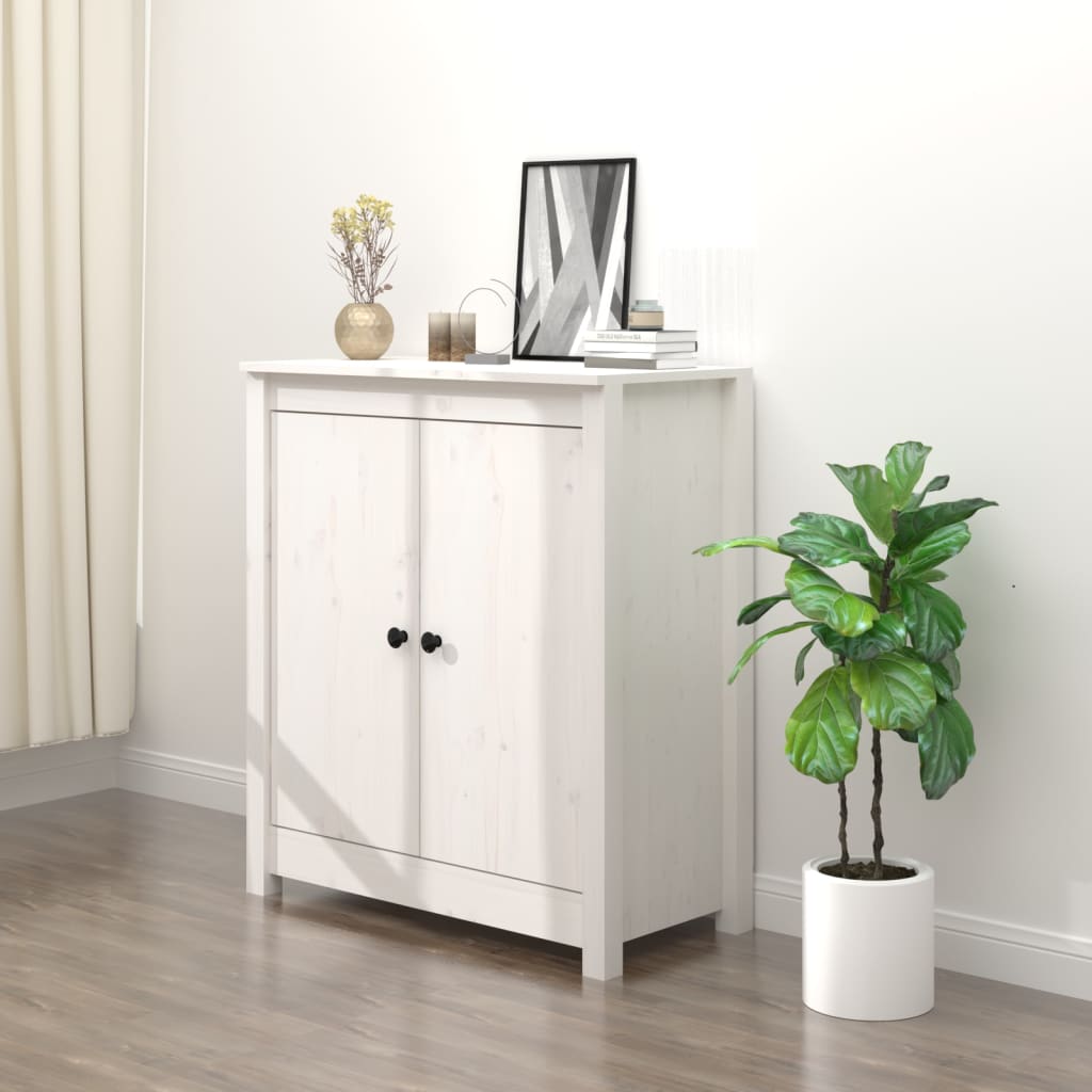 Sideboard 70X35X80 Cm Solid Wood Pine