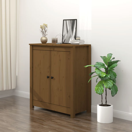 Sideboard 70X35X80 Cm Solid Wood Pine
