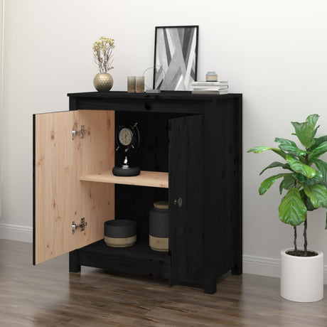 Sideboard 70X35X80 Cm Solid Wood Pine