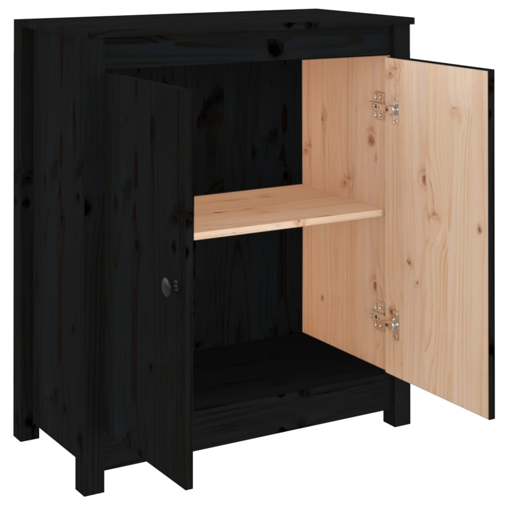 Sideboard 70X35X80 Cm Solid Wood Pine