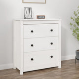 Sideboard 70X35X80 Cm Solid Wood Pine