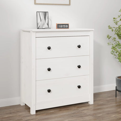 Sideboard 70X35X80 Cm Solid Wood Pine