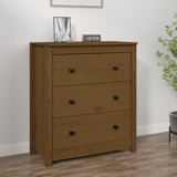 Sideboard 70X35X80 Cm Solid Wood Pine