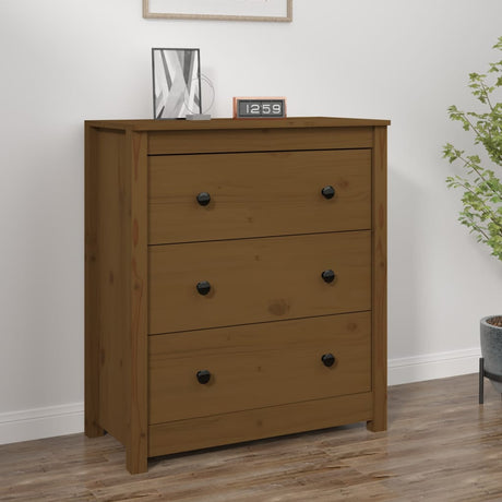 Sideboard 70X35X80 Cm Solid Wood Pine