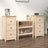 Sideboard 70X35X80 Cm Solid Wood Pine