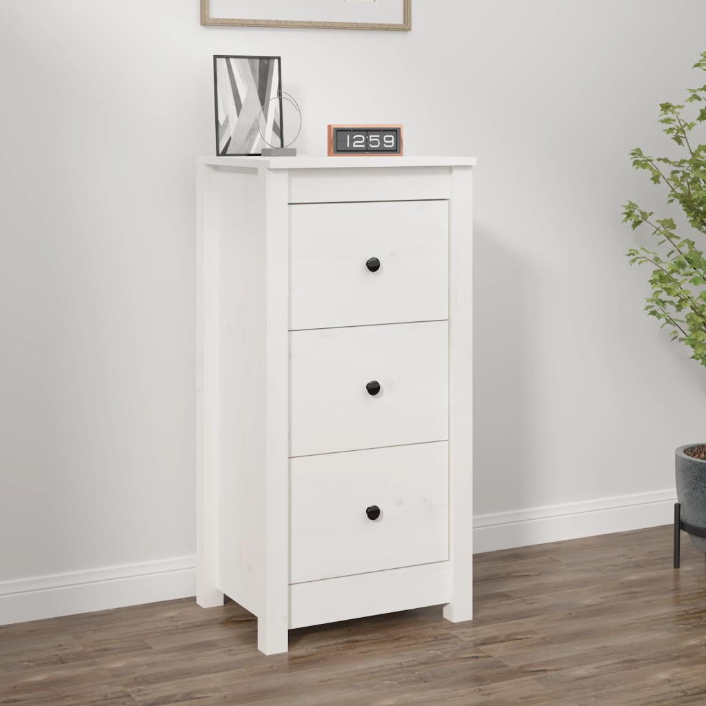 Sideboard 70X35X80 Cm Solid Wood Pine