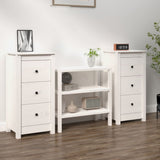 Sideboard 70X35X80 Cm Solid Wood Pine
