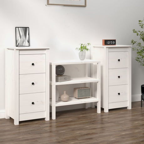 Sideboard 70X35X80 Cm Solid Wood Pine