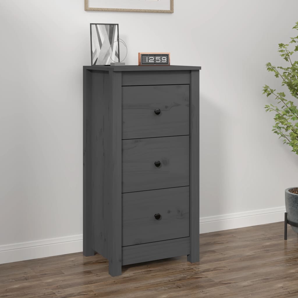 Sideboard 70X35X80 Cm Solid Wood Pine