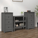 Sideboard 70X35X80 Cm Solid Wood Pine