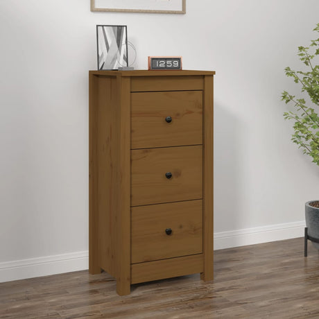 Sideboard 70X35X80 Cm Solid Wood Pine