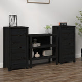 Sideboard 70X35X80 Cm Solid Wood Pine