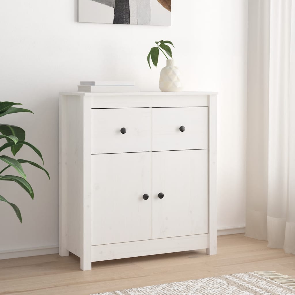 Sideboard 70X35X80 Cm Solid Wood Pine