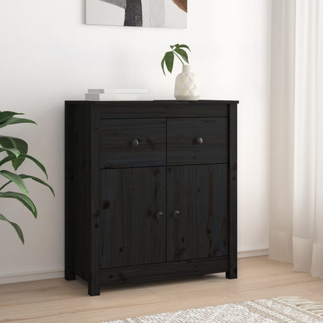 Sideboard 70X35X80 Cm Solid Wood Pine