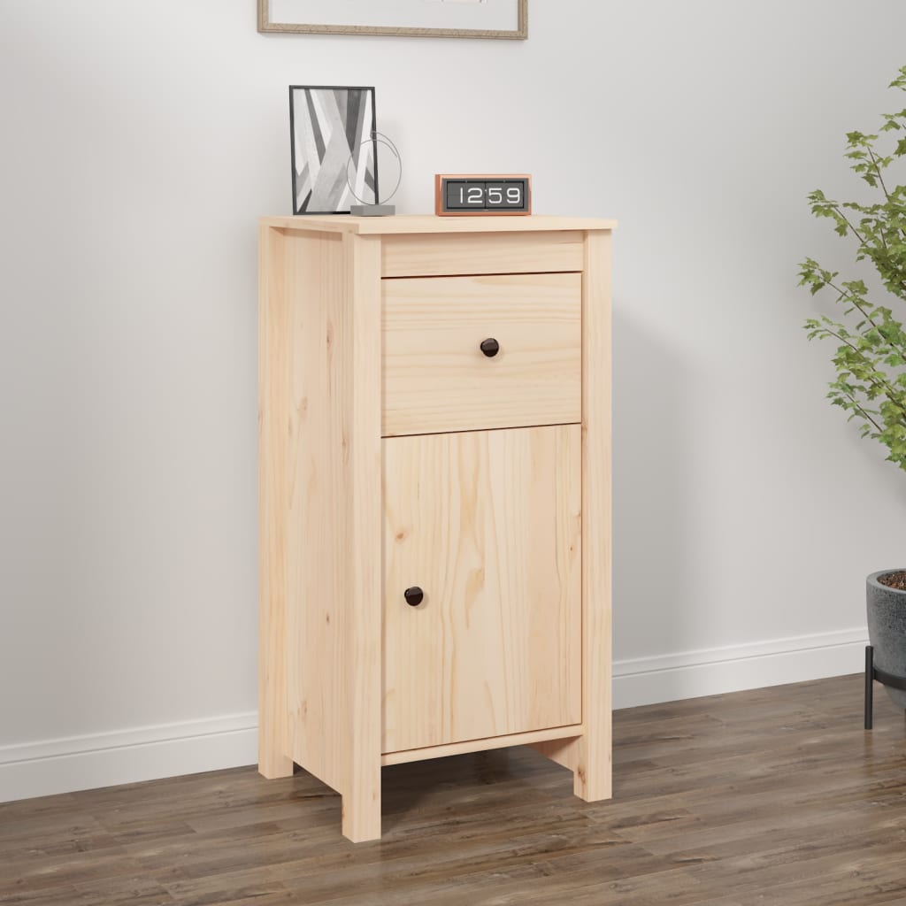 Sideboard 70X35X80 Cm Solid Wood Pine