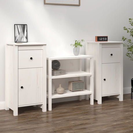 Sideboard 70X35X80 Cm Solid Wood Pine