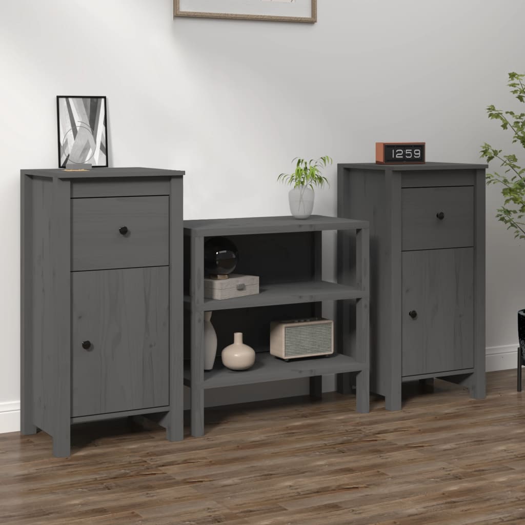 Sideboard 70X35X80 Cm Solid Wood Pine
