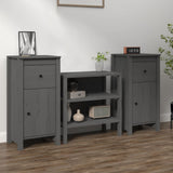 Sideboard 70X35X80 Cm Solid Wood Pine