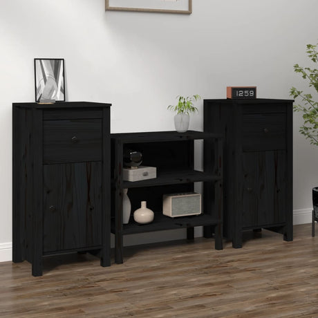 Sideboard 70X35X80 Cm Solid Wood Pine