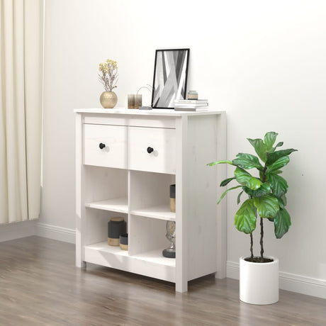 Sideboard 70X35X80 Cm Solid Wood Pine
